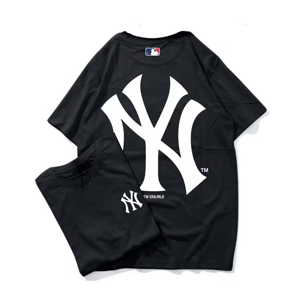MLB New York Yankees NY Logo Black Tee T-Shirt Kaos