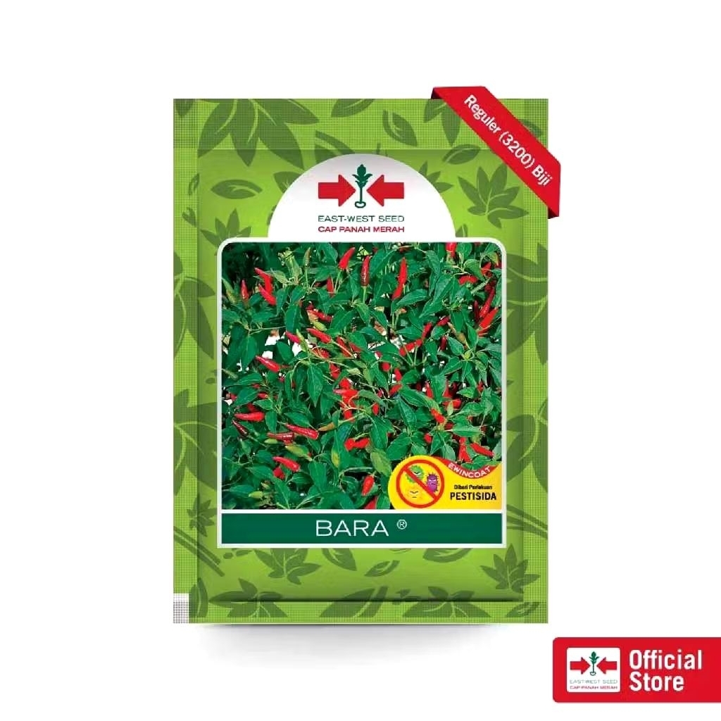 Benih Cabe rawit  BARA 3200 Biji Benih Cabai Rawit Hijau Cap PANAH MERAH