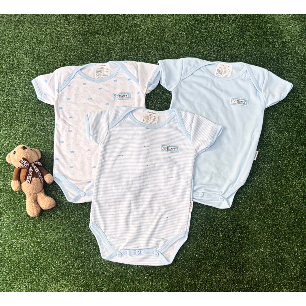 set 3 pcs jumper bayi merk fluffy jumper bayi newborn baju bayi new born fluffy baby wear