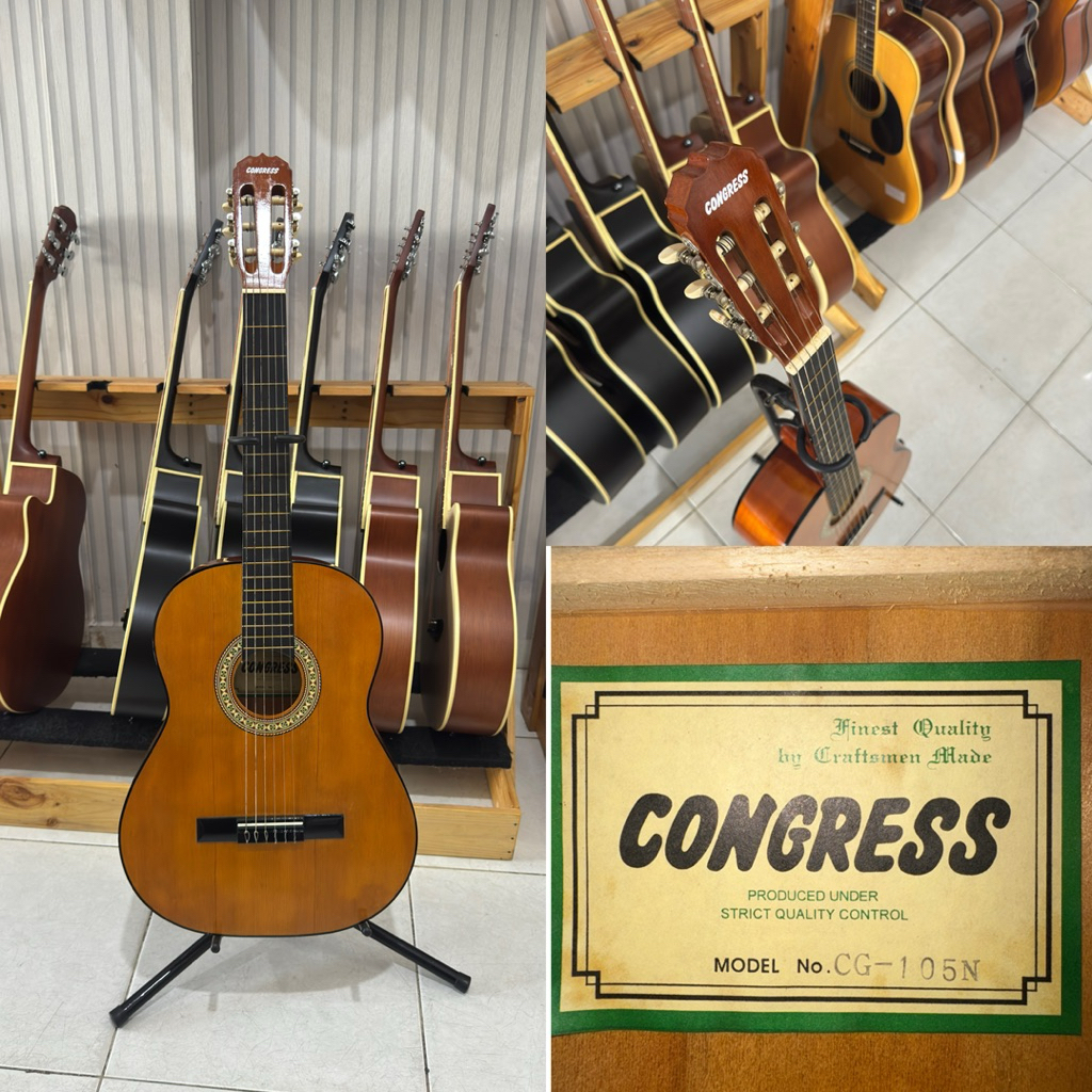 Gitar Klasik Nylon Congress CG 105N Original by Cort Baru Free Softcase Capo Pick