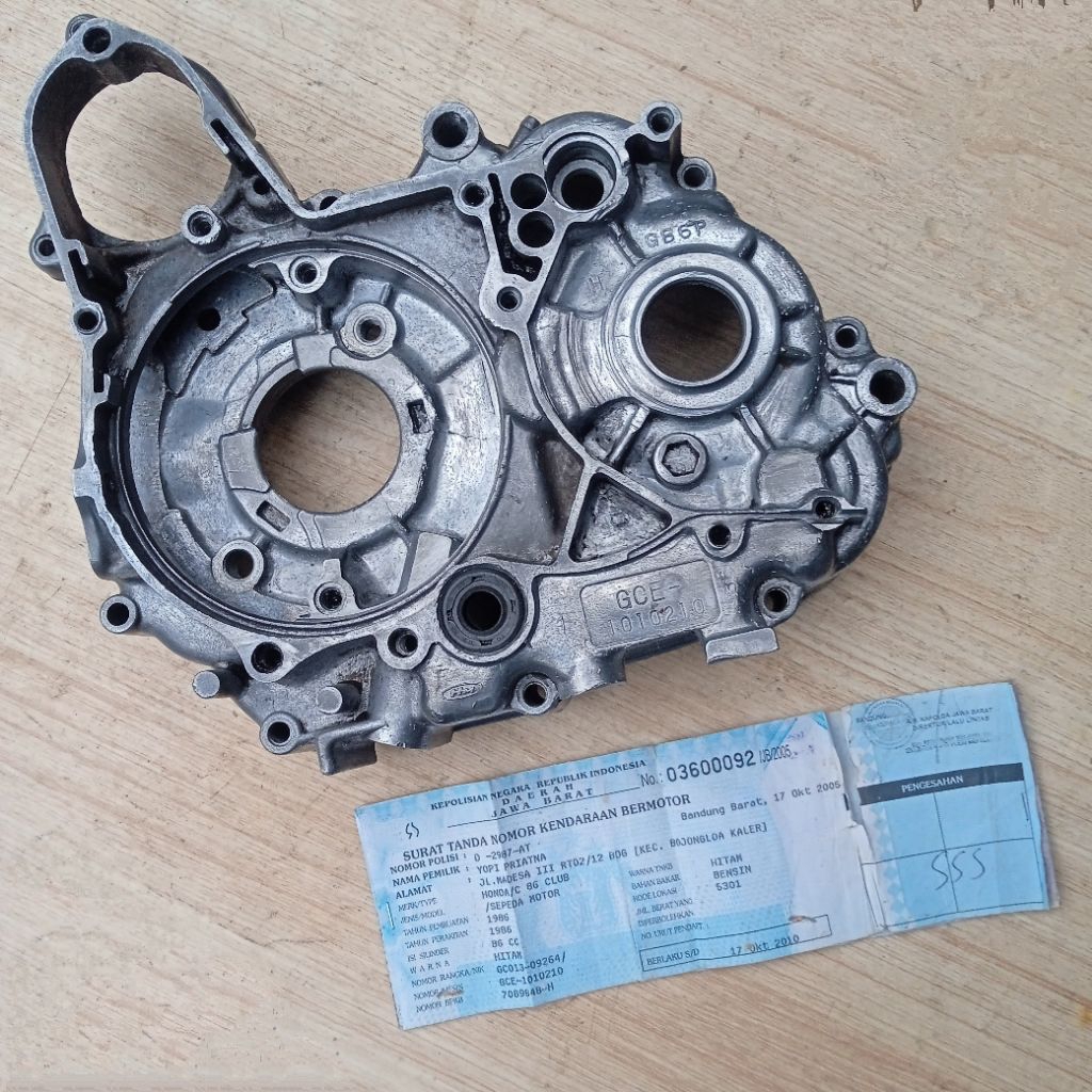 Original Kalter Crankcase Kiri Honda Astrea Star C86 PNP Grand Supra X Fit Legenda Prima Ori Second 