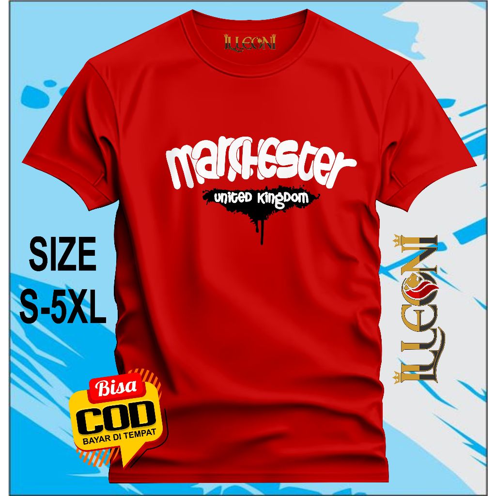BIG SIZE (S-5XL) Kaos King Mu | Kaos Manchester United Kingdom | Kaos The Red Devils | Manchunian