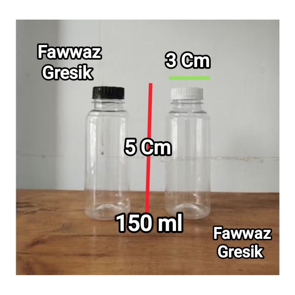 Botol Almond 150ml Short Neck / Botol Plastik Almond 150 ml SN / Botol Almond Plastik 150ml SN Botol
