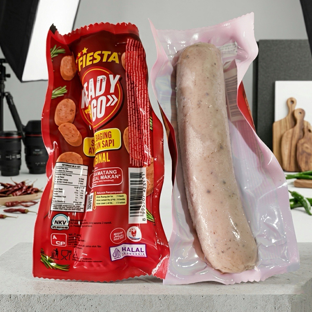 Sosis Fiesta Sosis Instant Protein Tinggi higenis Daging Ayam & Sapi Premium