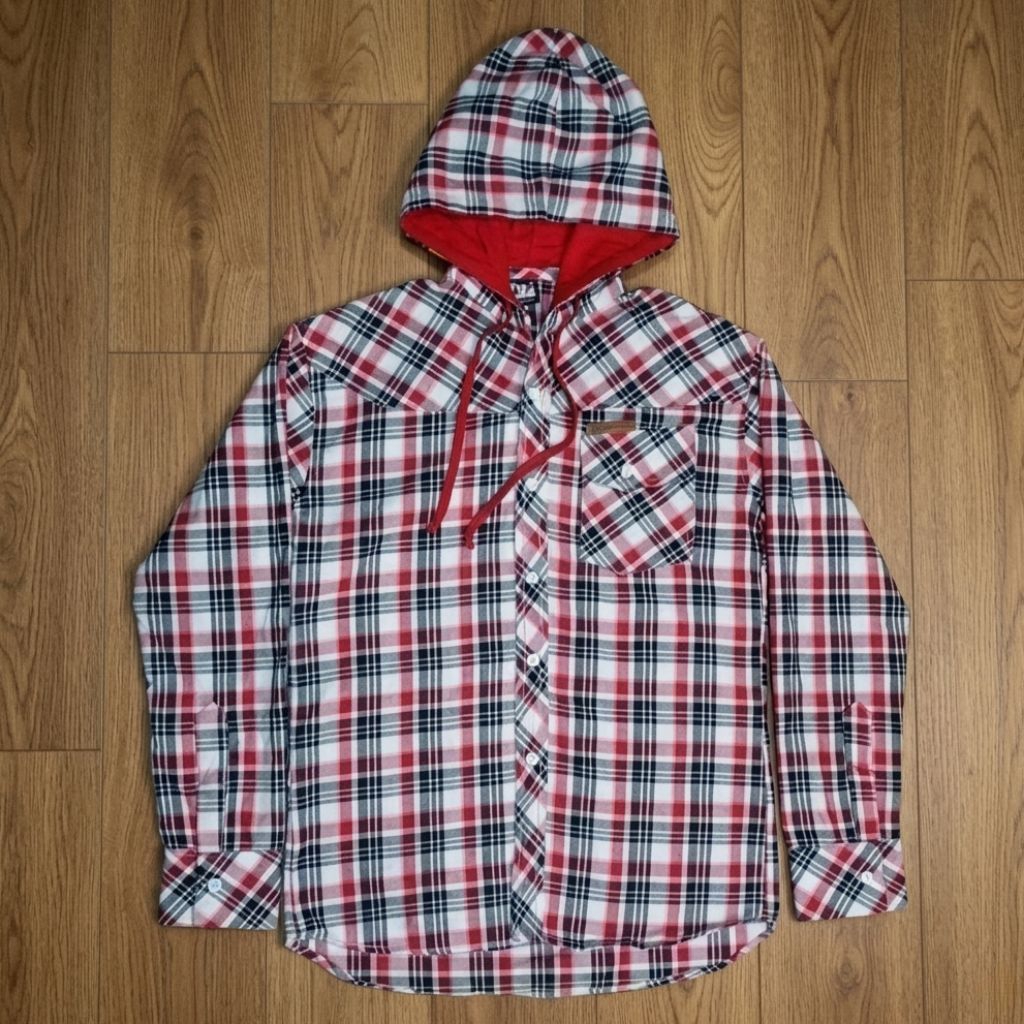 Hooded Red & black Multi Shirt