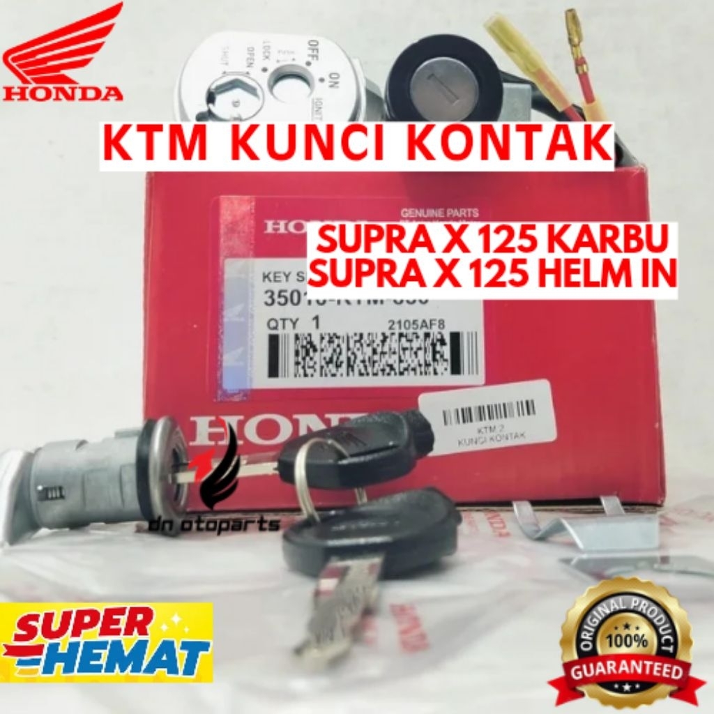 KUNCI KONTAK ORIGINAL HONDA KODE KTM, KUNCI KONTAK SUPRA X 125 KARBU, KUNCI KONTAK SUPRA X 125 HELM 