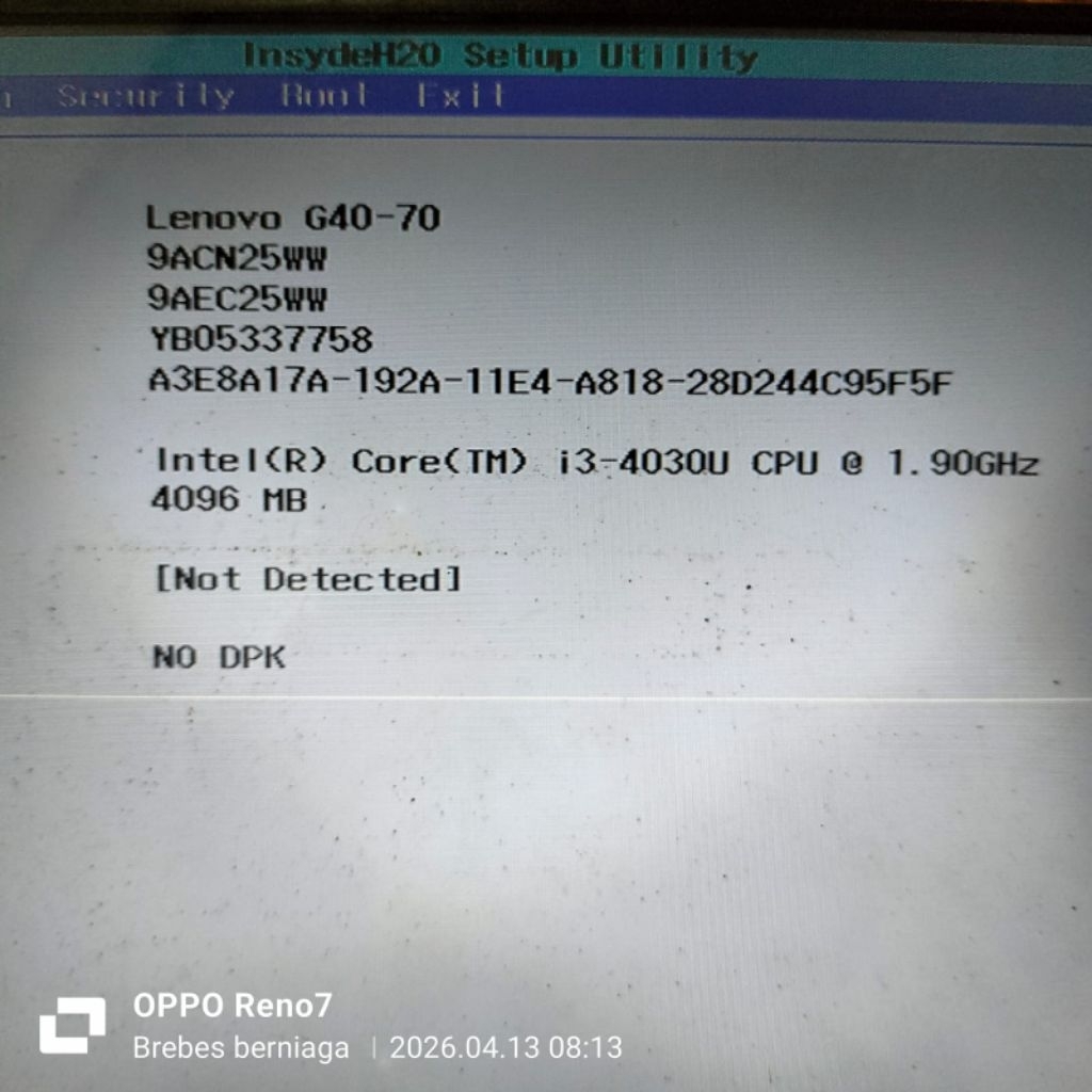 motherboard normal laptop Lenovo G40 70 core i3-4030u single vga