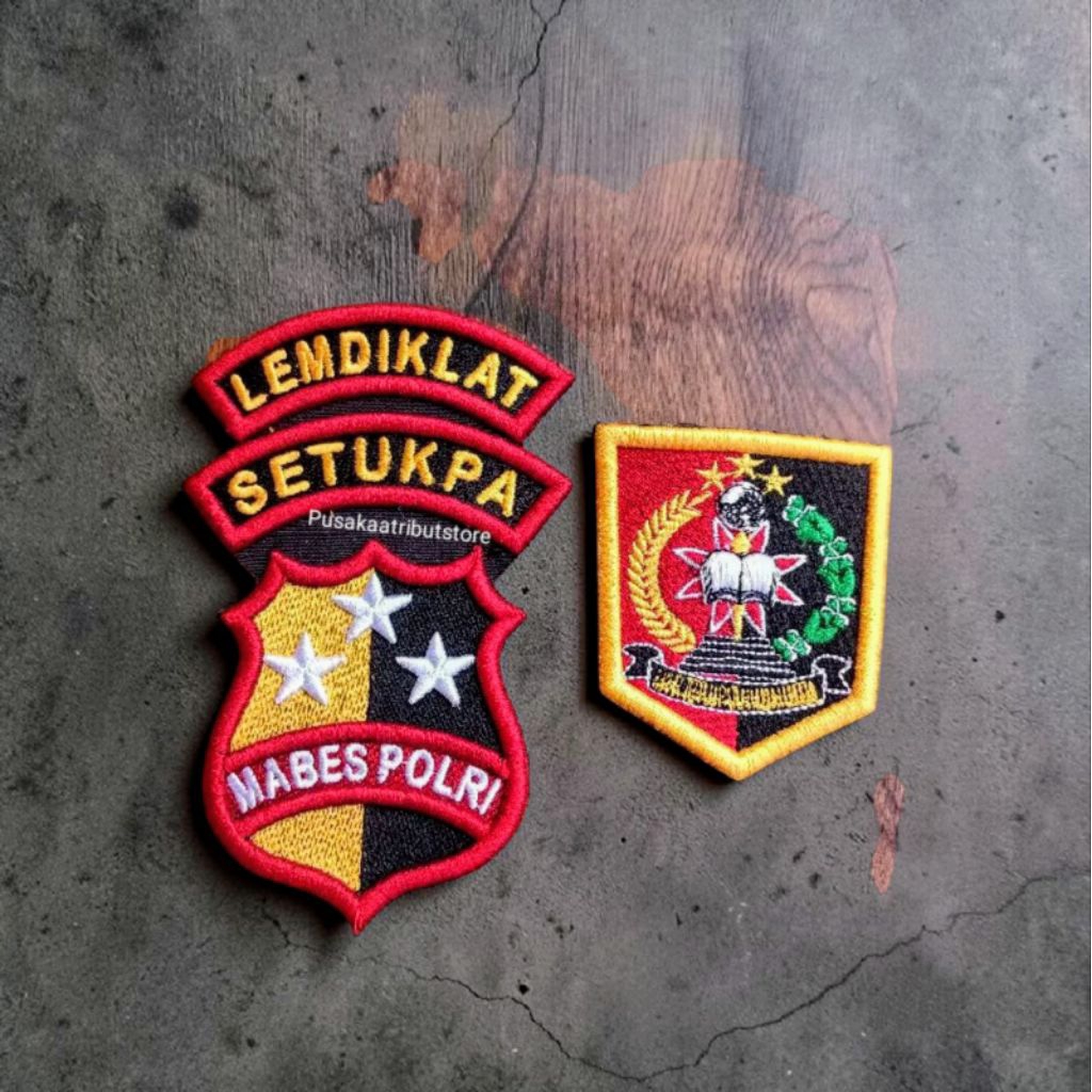 BORDIR TIMBUL 3D / SATU SET LEMDIKLAT SETUKPA MABES POLRI TIMBUL / BORDIR TIMBUL PREMIUM / BORDIR PO
