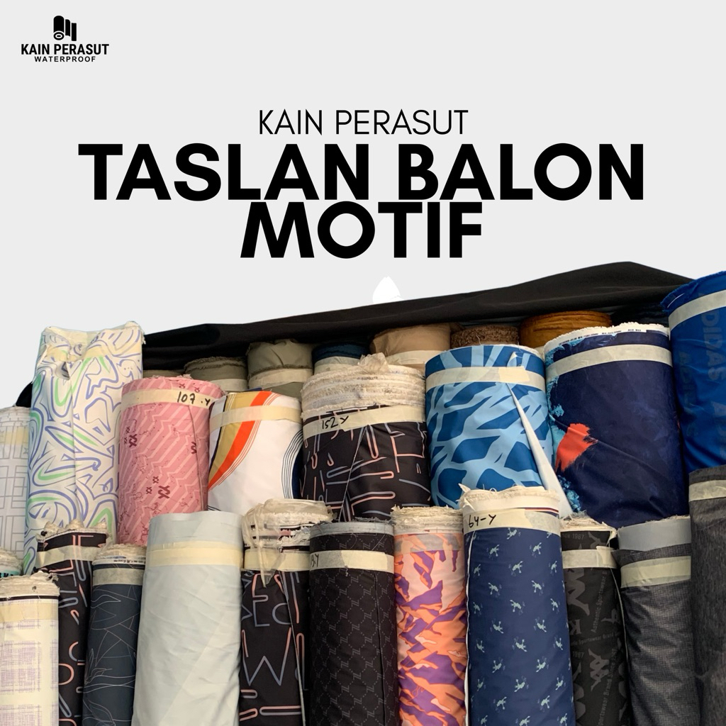 Kain Taslan Balon Motif Waterpoof