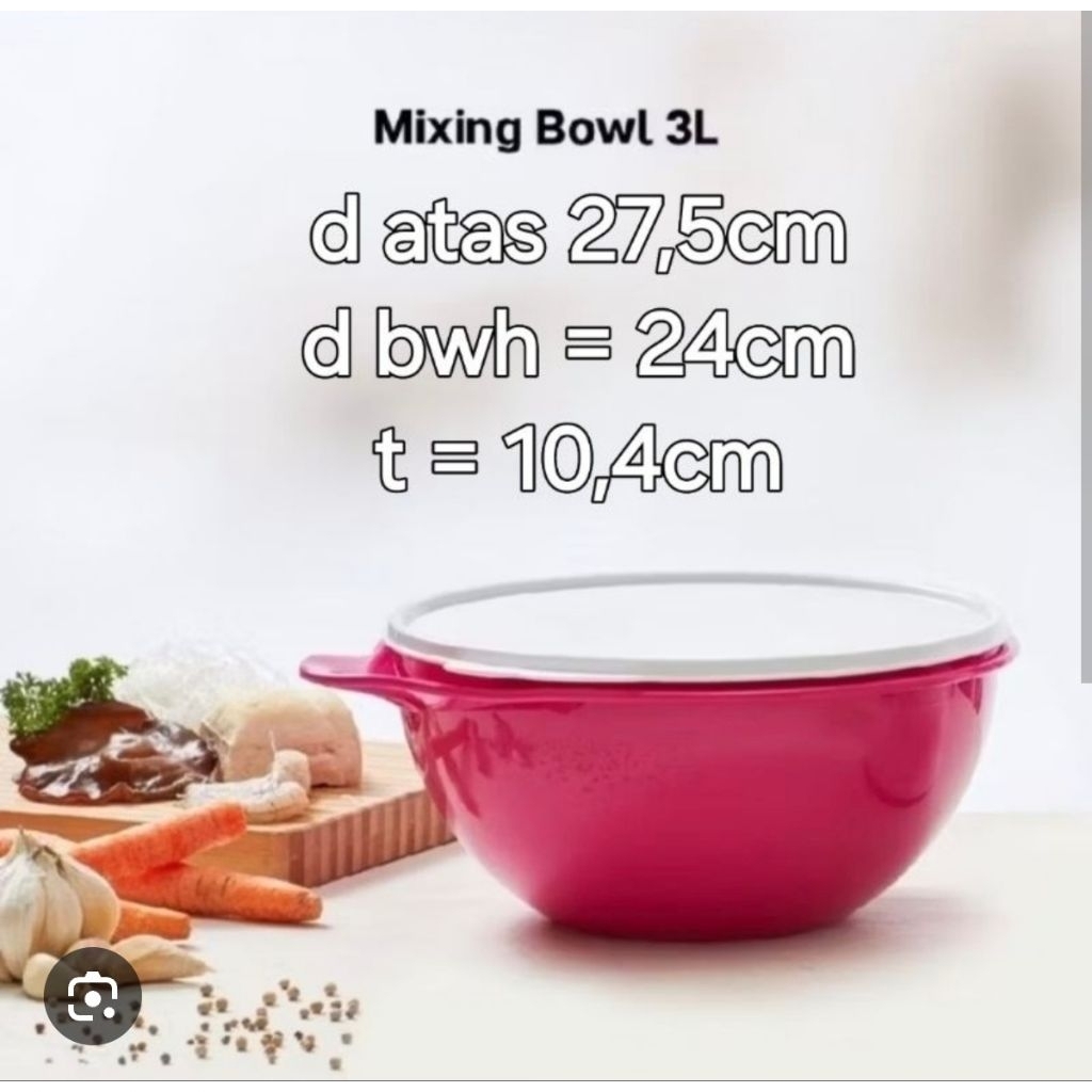 Mixing Bowl 3Liter Tupperware Bowl