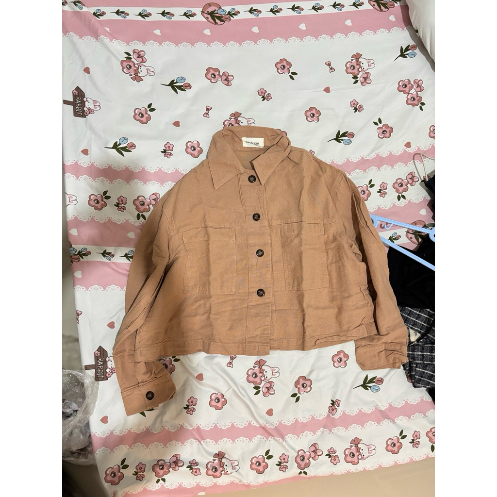 [Preloved] Cardigan Crop Rubylicious
