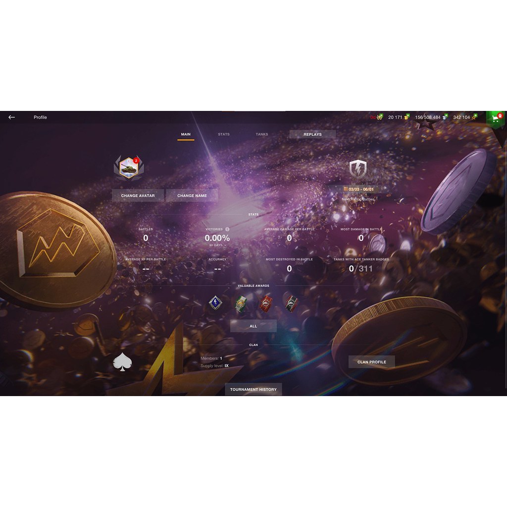 RARE World of Tanks Blitz WOTB WOT Wongbi Blitz