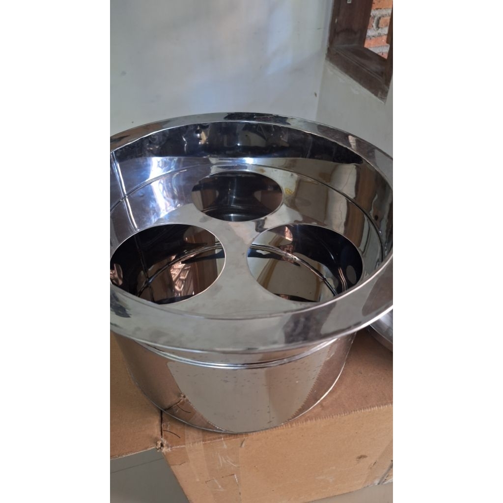 Dandang mie ayam kocok lubang 3 stainless steel