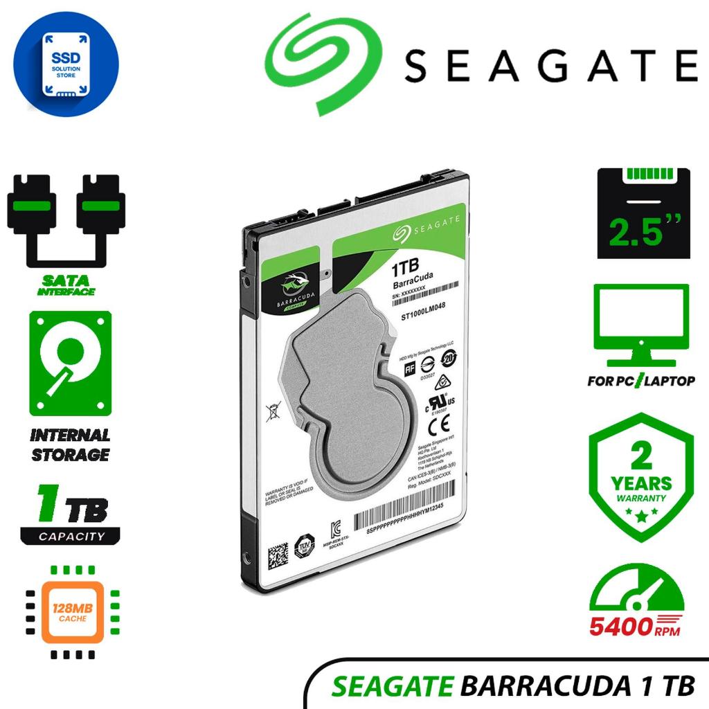 Seagate Barracuda 2.5" 1TB 2TB - HDD Internal Laptop / Notebook - Garansi Resmi