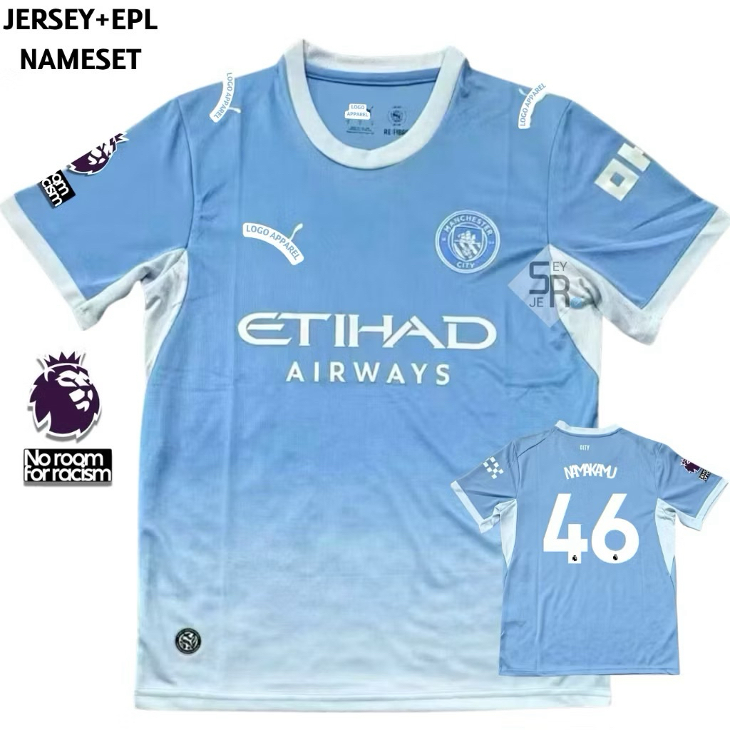 Jersey Manchester City Home 2026 2027 Grade Original - Jersey Man City Terbaru High Quality