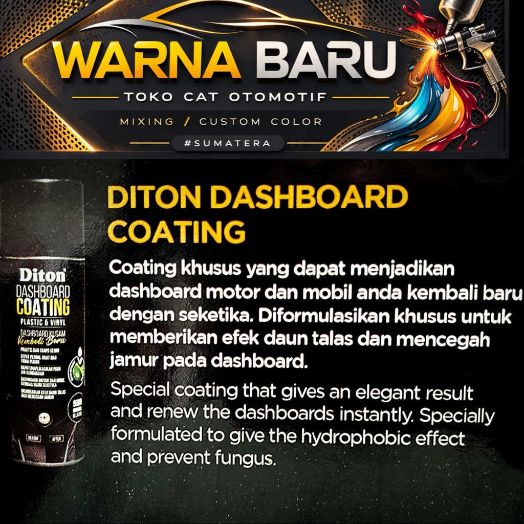 diton dashboard coating