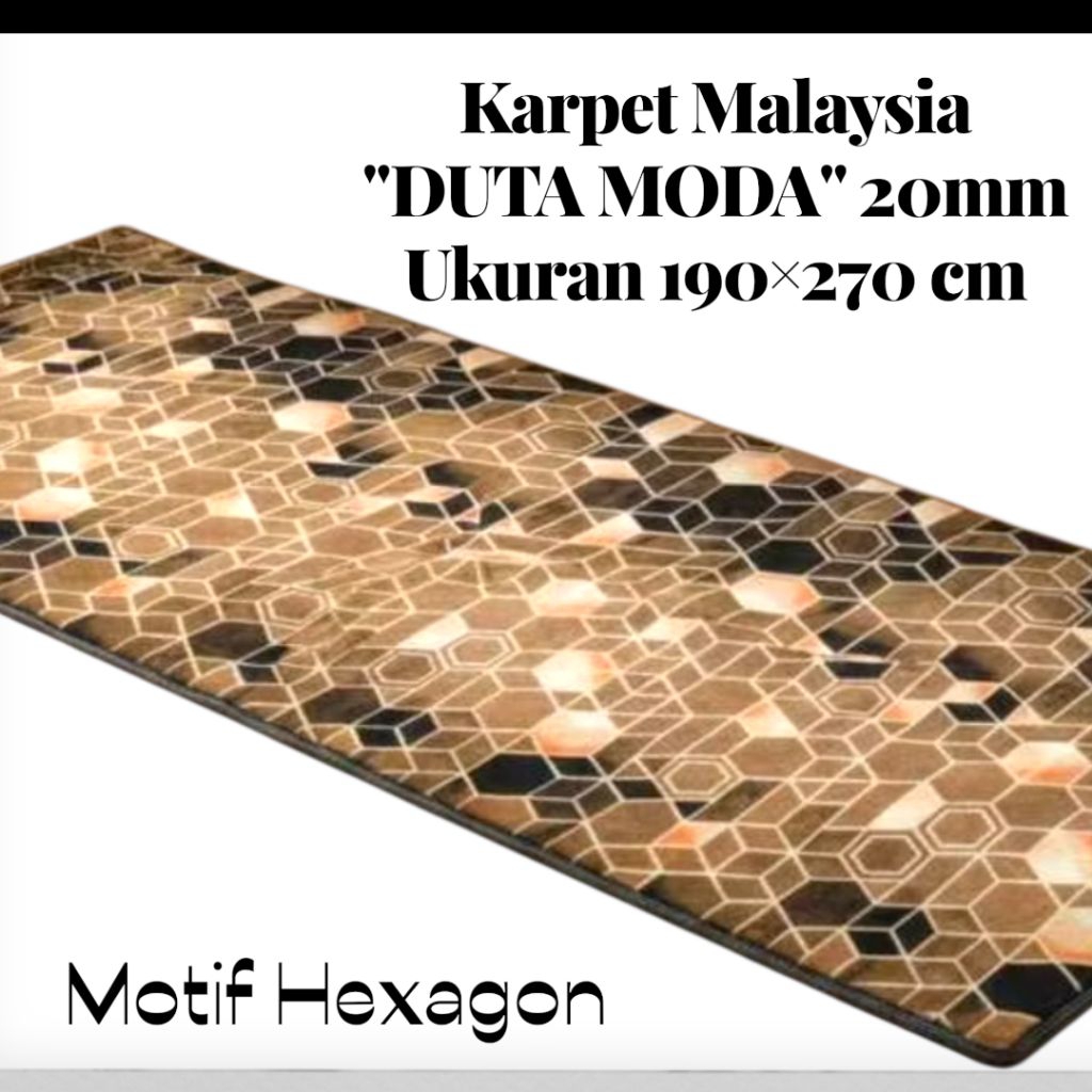 Karpet Malaysia Import Merek Duta Moda 20mm jumbo ||190×270 cm