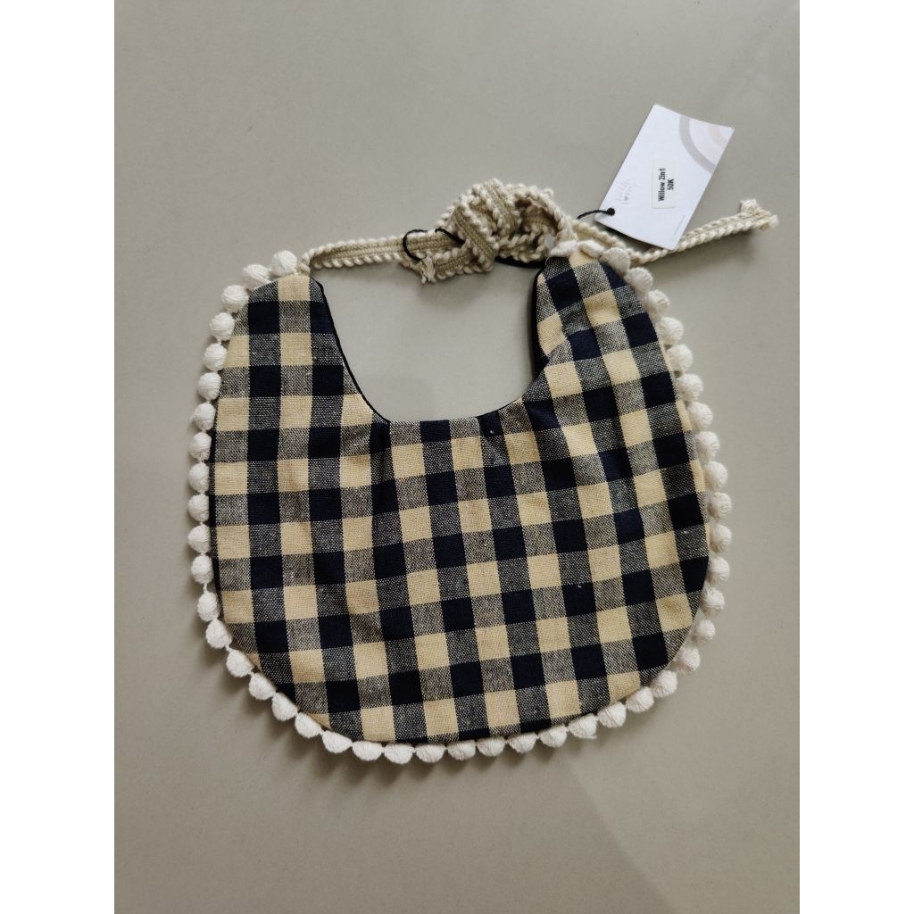 BIP BABY + PITA / SLABBER / BOHO BIB BAYI / ROUND BIB / COTTON BIB / TADAH LIUR BAYI PEREMPUAN / LAK