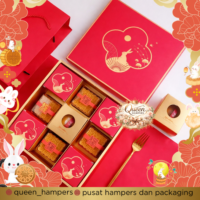 Box Mooncake Satuan Kotak Mooncake single Individual Box Mooncake Premium Kotak Kue Bulan BOX kue bu