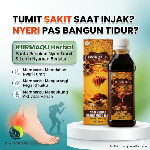 Kurmaqu - Obat Sakit Tumit Plantar Fasciitis - Penghilang Nyeri Tumit, Meredakan Sakit Tumit, Mengat