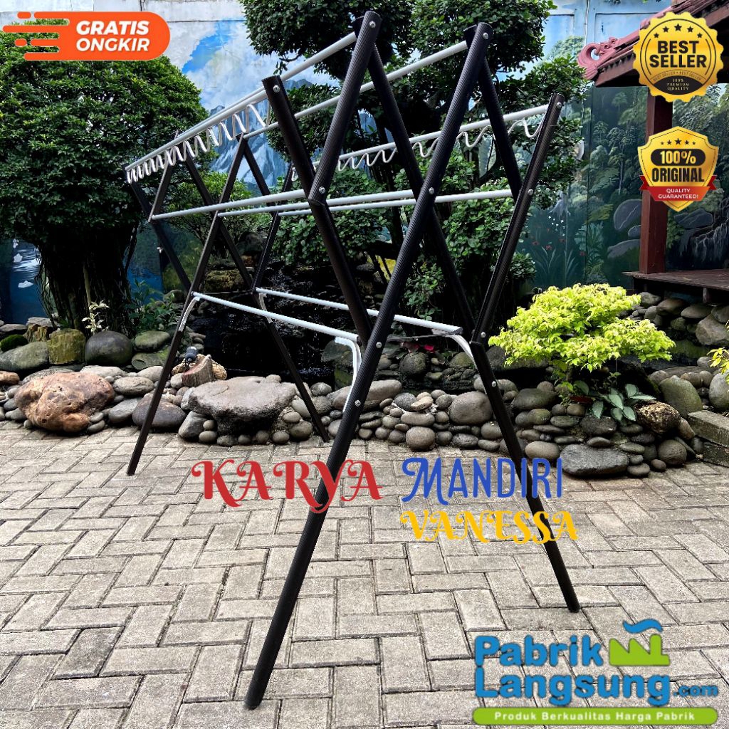 Jemuran Lipat Aluminium / Pakaian / Taruna 180cm