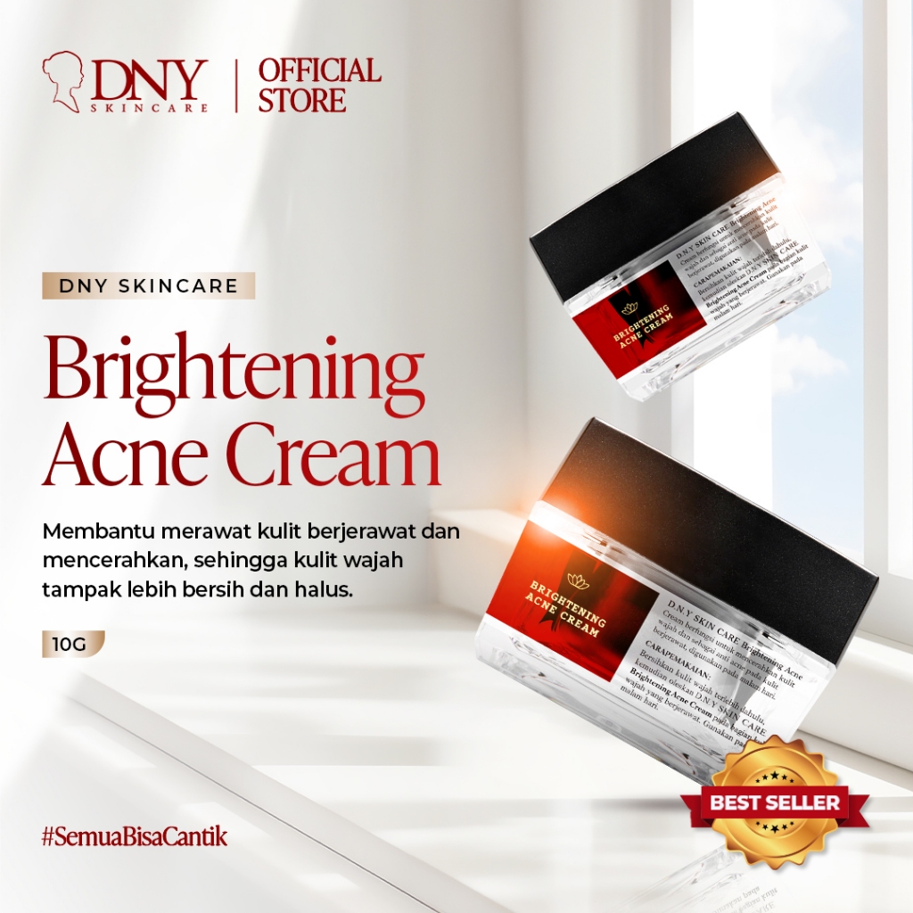 DNY Skincare Brightening Acne Cream - Merawat kulit berjerawat dan membantu mencerahkan wajah