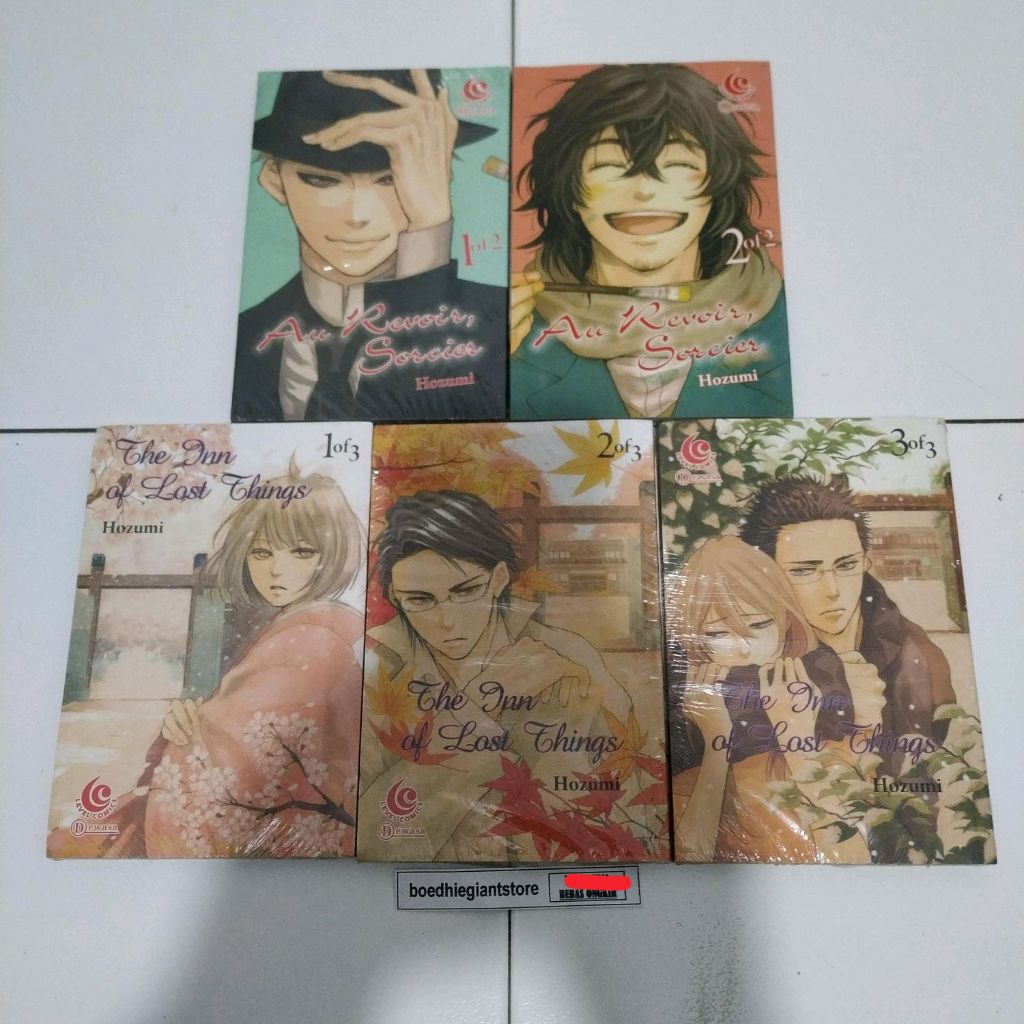 Komik Au Revoir Sorcier 1-2 Tamat + Komik The Inn of Lost Things 1-3 Tamat, Full Segel, TS