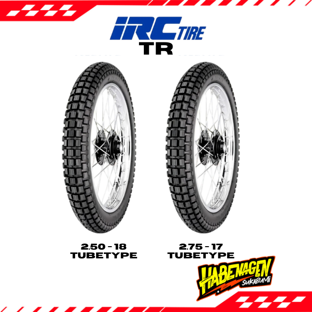 Ban Luar Semi Trail Suzuki A100 L2g L2s L2 Series Irc Tire Tr 2.50 Ring 18 2.75 Ring 17