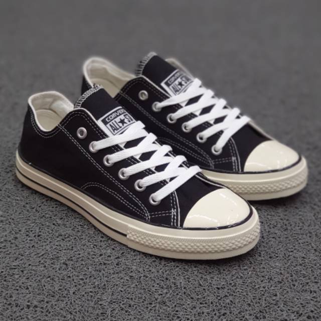 Sepatu Converse All Star Sekolah Hitam Pria Wanita Casual Grade Ori
