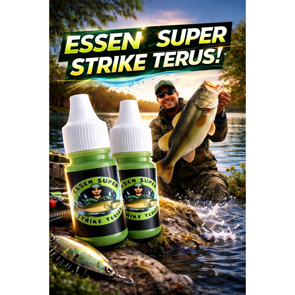 Essen ikan nila Super strike 15ml H essen ikan nila liar media lumut essen ikan nila media cacing es