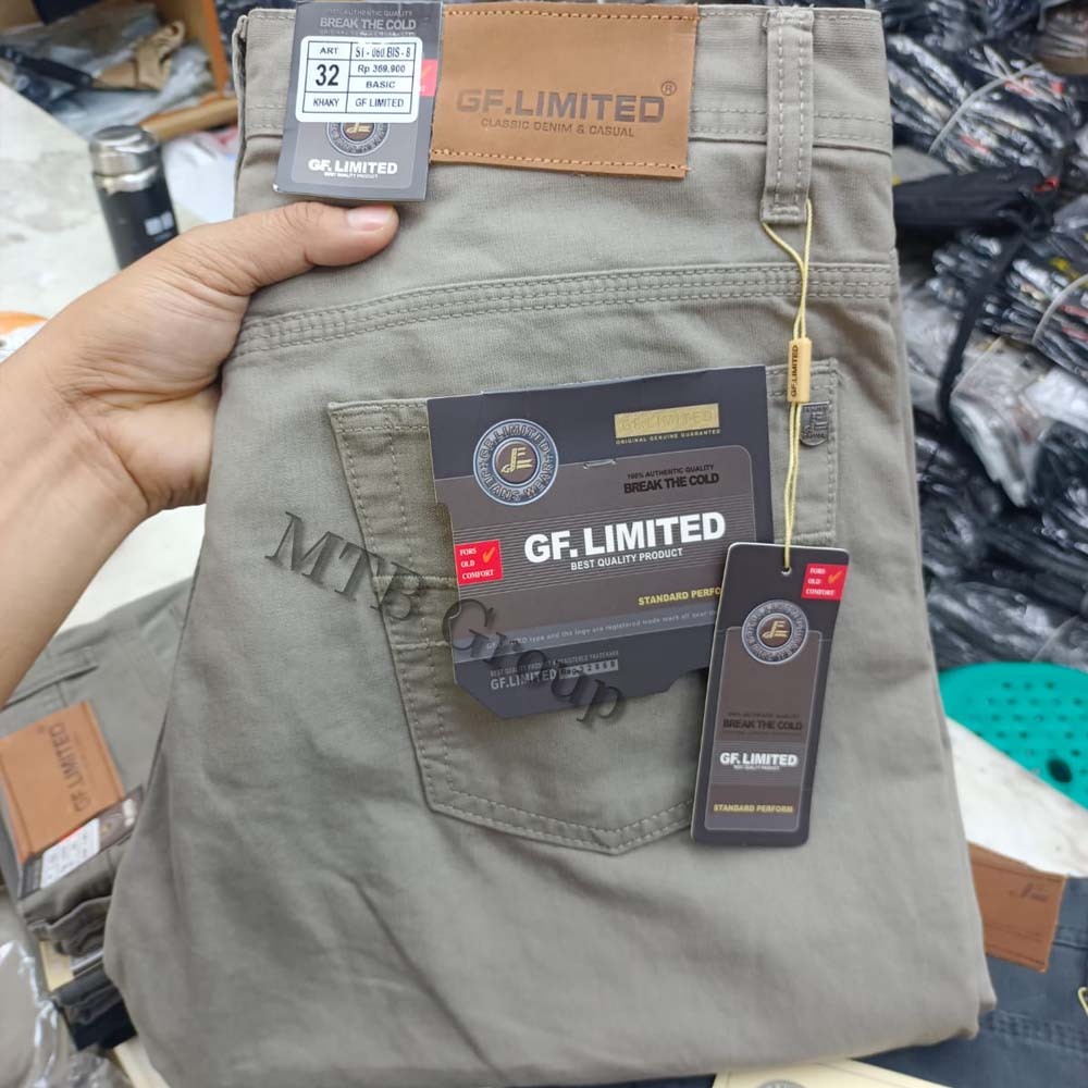 Celana Panjang Pria Standard GF Limited Original bahan Kanvas Premium / celana reguler kanvas GF Lim