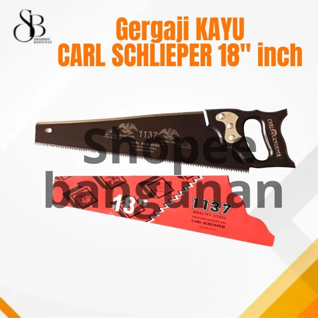 GERGAJI KAYU CAP MATA ORIGINAL CARL SCHLIEPER 18 INCH GRAJI KAYU TAJAM
