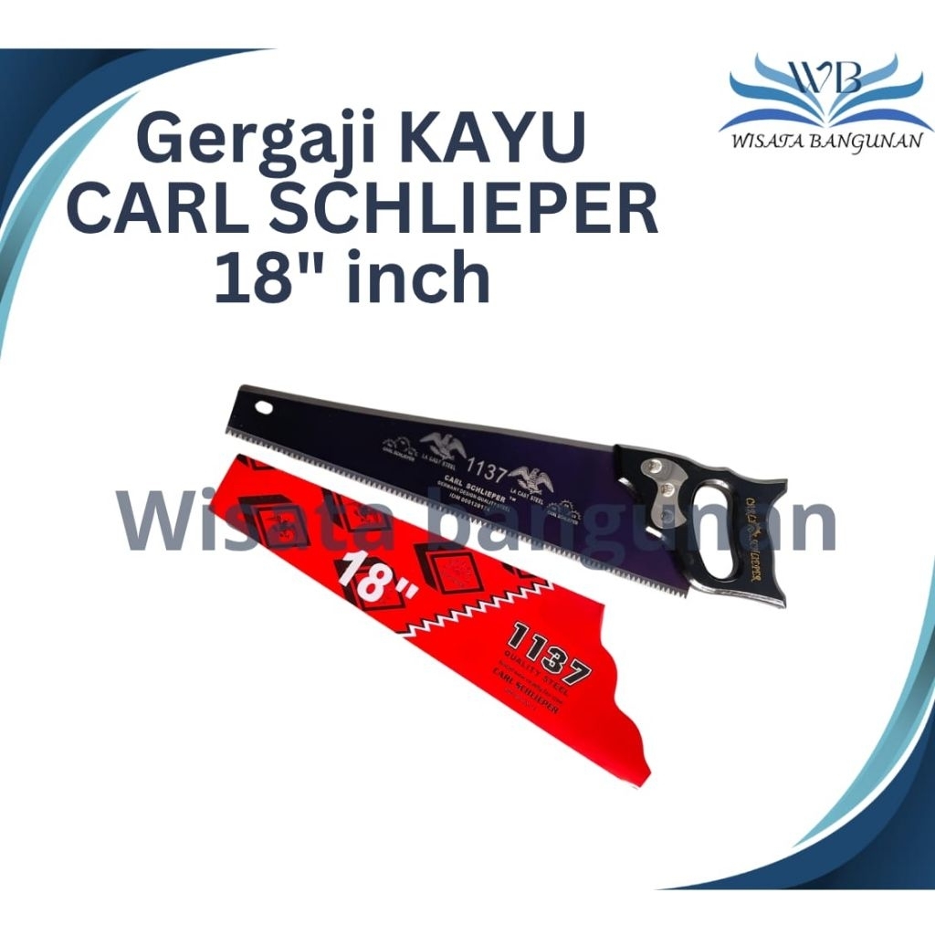 GERGAJI KAYU CAP MATA ORIGINAL CARL SCHLIEPER 18 INCH GRAJI KAYU TAJAM