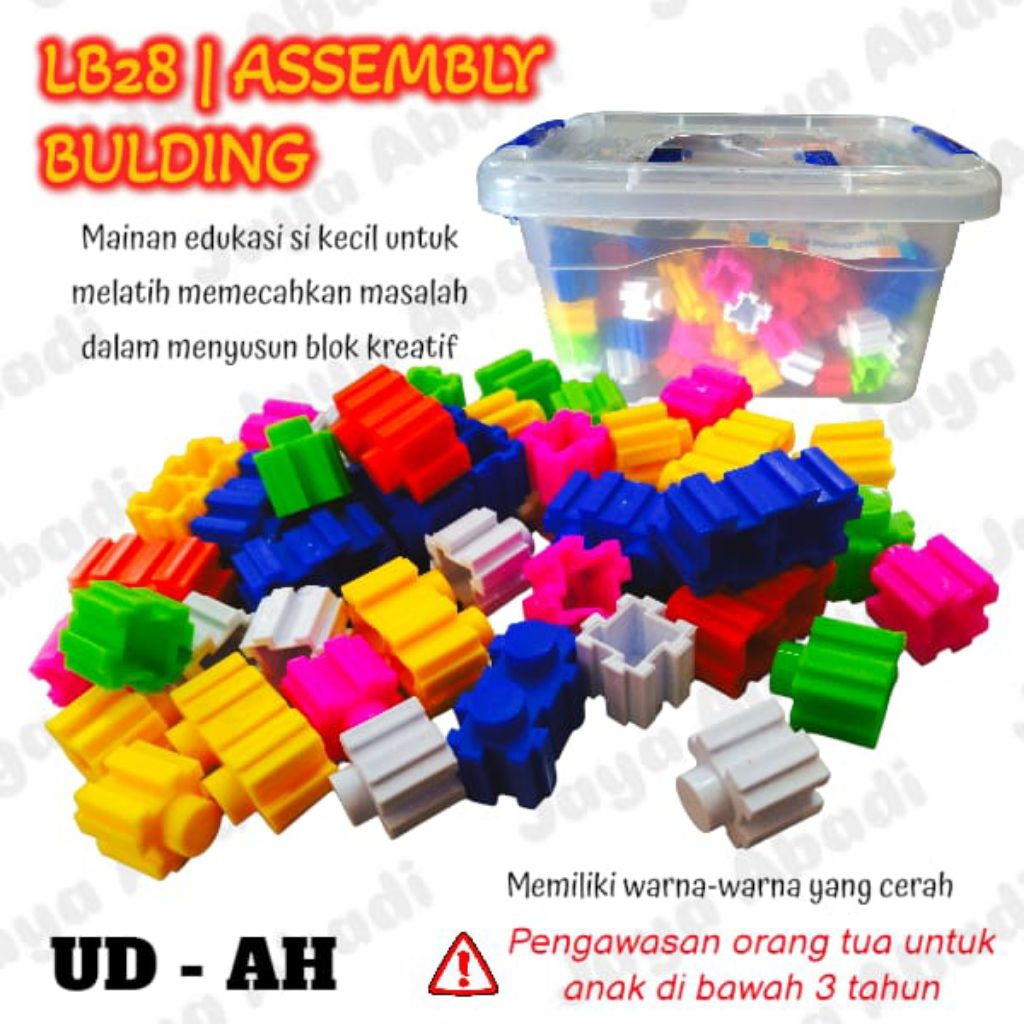 LB28 | MAINAN EDUKASI ANAK BLOCK KREATIF ASSEMBLY BUILDING