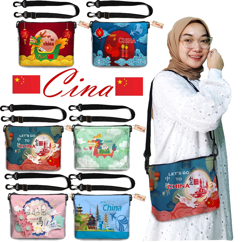 SLING BAG CHINA, TAS SELEMPANG OLEH-OLEH CHINA
