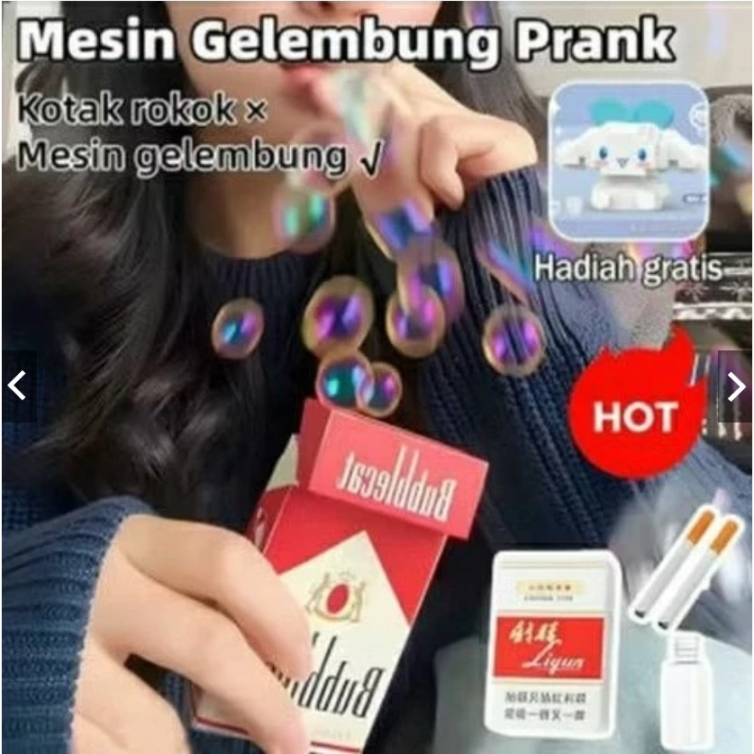 Alat Gelembung / Gelembung Prank berbentuk Rokok Viral