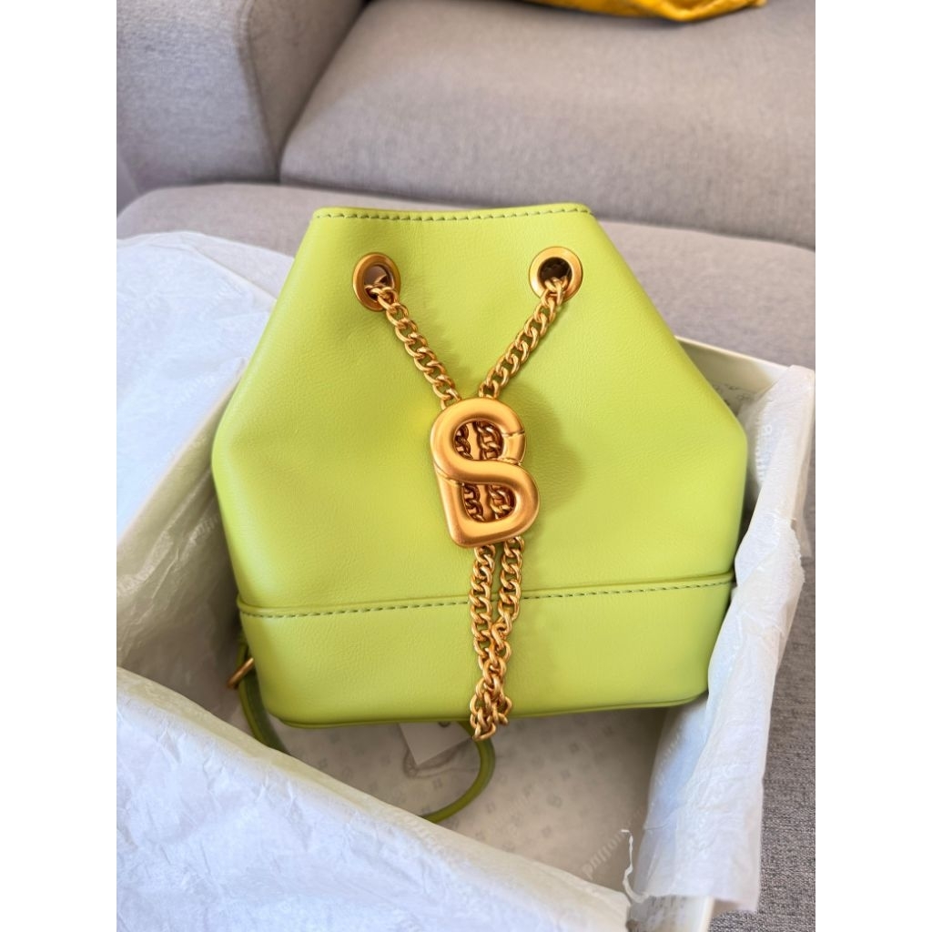 PRELOVED BUTTONSCARVES MYRA SMALL BAG- LIME