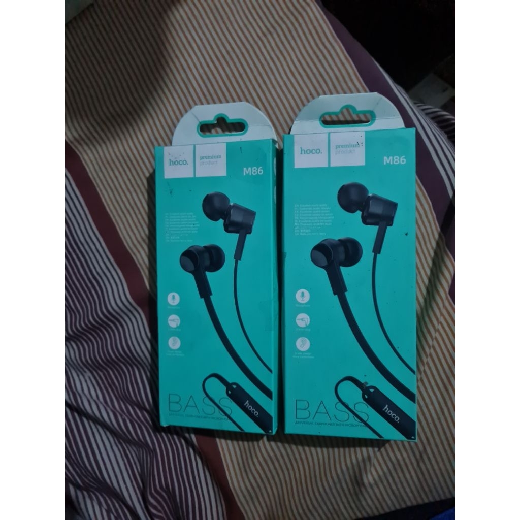 Earphone headset hansfree Hoco Bass