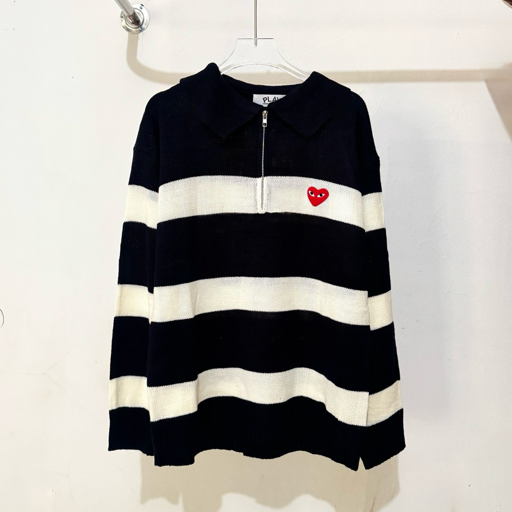 Halfzip CDG Play Rajut Wanita