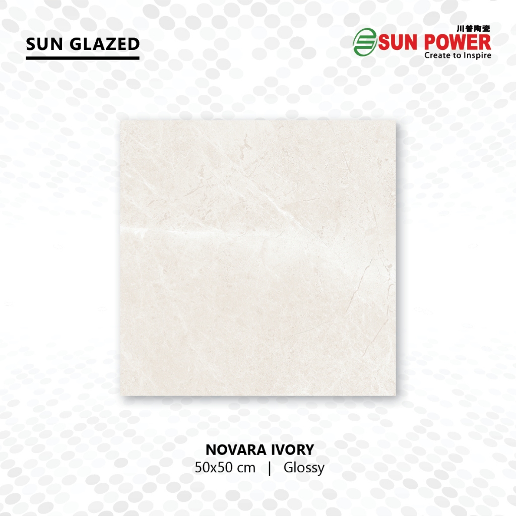 SUN POWER Novara Series 50x50 Glossy – Keramik Tiles (Sun Glazed Tiles) Lantai & Dinding Sun Power C