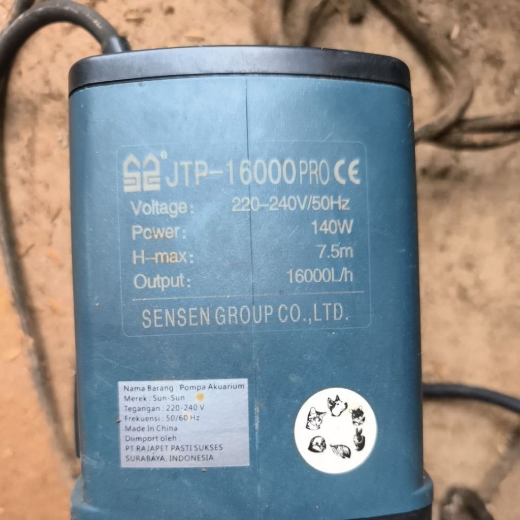 mesin pompa sunsun 16000