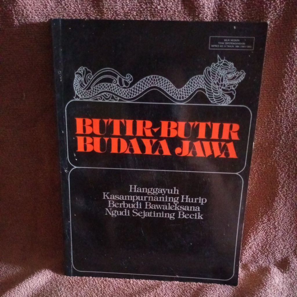 BUKU BUTIR - BUTIR BUDAYA JAWA