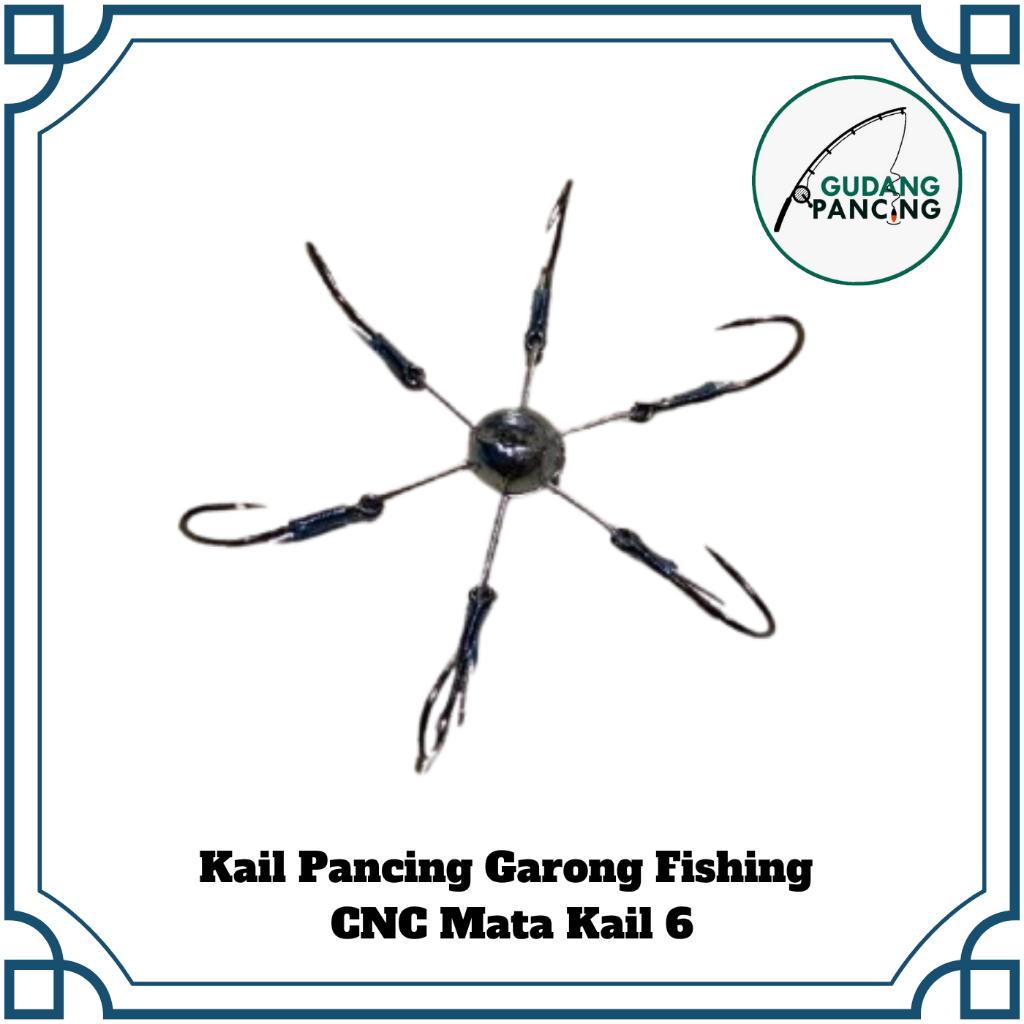 Kail Pancing Garong Fishing CNC Mata Kail 6 Tajam Dan Kuat