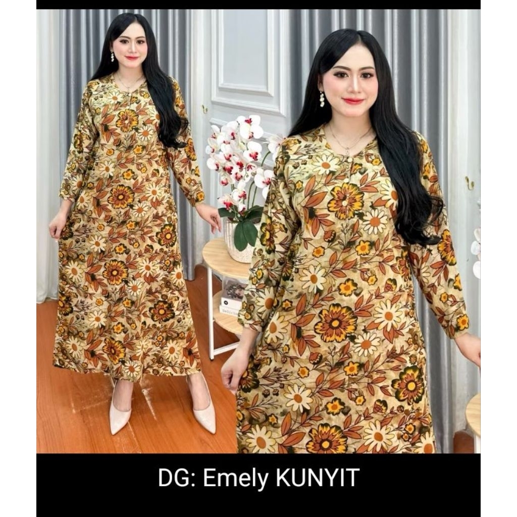 daster rayon panjang busui friendly panjang 130 LD 110