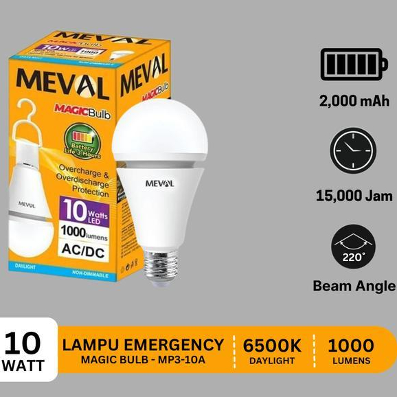 Panasonic - Lampu Bohlam Darurat Led Emergency Magic Bulb