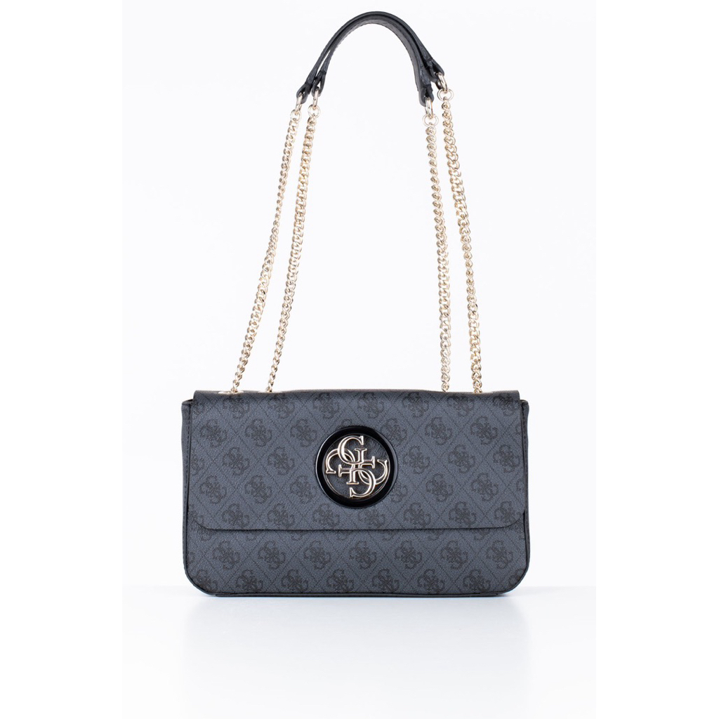 GUESS OPEN ROAD HITAM MOTIF / TAS GUESS HITAM