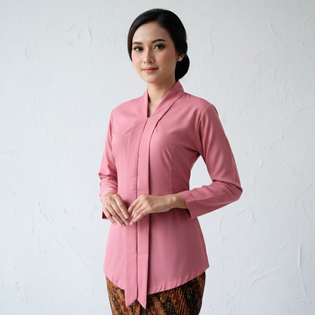 Atasan Kebaya Kartini Katun Mikro Premium Kebaya wisuda Pakaian Tradisonal