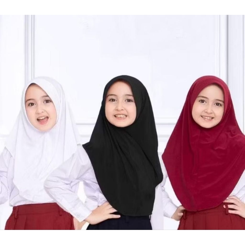 HIJAB ANAK SEKOLAH / HIJAB BERGO PAD ANAK /HIJAB ANAK SD