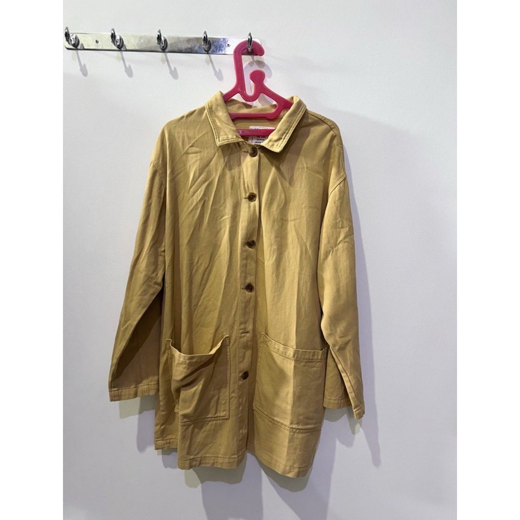 Pull & Bear Overshirt Mustard / Outer Wanita Casual