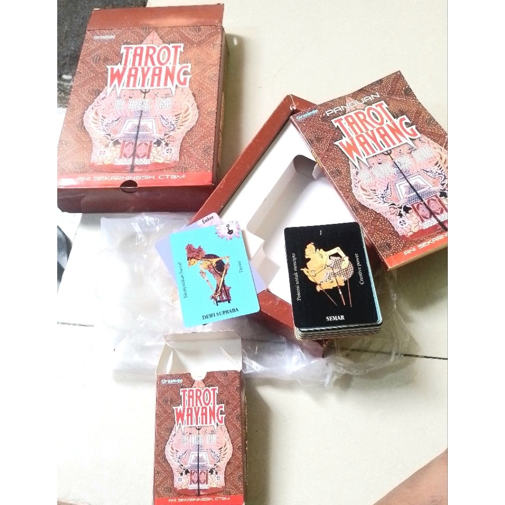 Kartu Tarot Wayang Ani Sekarningsih CTGM Langka Original Asli Kolektor Item